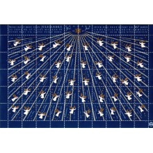 1952 - Danmark - Julemærkeark Engel mellem strålerne - Frimærke - Postfrisk.
